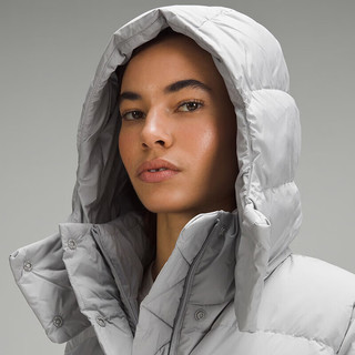 lululemon丨Wunder Puff 女士长款羽绒外套羽绒服 防风 LW4CAGS 水滴银 L /10