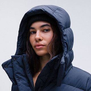 lululemon丨Wunder Puff 女士长款羽绒外套羽绒服 防风 LW4CAGS 海军蓝 L /10