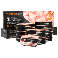 领先 成猫主食全价猫罐头 舔舔鸡肉味85g*18罐