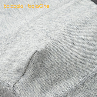巴拉巴拉【balaOne】巴拉巴拉儿童内裤男童四角短裤平角不夹PP抗菌三条装 太空探索00342 100