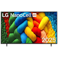 LG NanoCell系列 AI NANO80 4K纯净色彩智能观影游戏电视 开机无广告 家电补贴 65英寸 65NANO80ACA