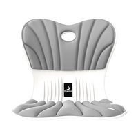 倍立正护腰坐垫腰靠垫久坐神器人体工学办公室座姿椅腰背一体支撑腰部 全新升级标准款-雾霾灰 【200斤】