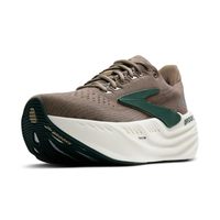 Brooks 男式 Glycerin Max 中性跑步步行鞋, Falcon/绿色/伦敦雾
