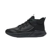 LI-NING 李宁 休闲鞋棉鞋男鞋冬季加绒保暖缓震轻便运动鞋户外鞋 加绒-黑色 42