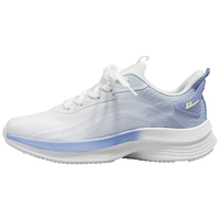 回力运动鞋子女鞋2025秋季网鞋女士飞织户外旅游休闲网面跑步鞋 40 白/紫