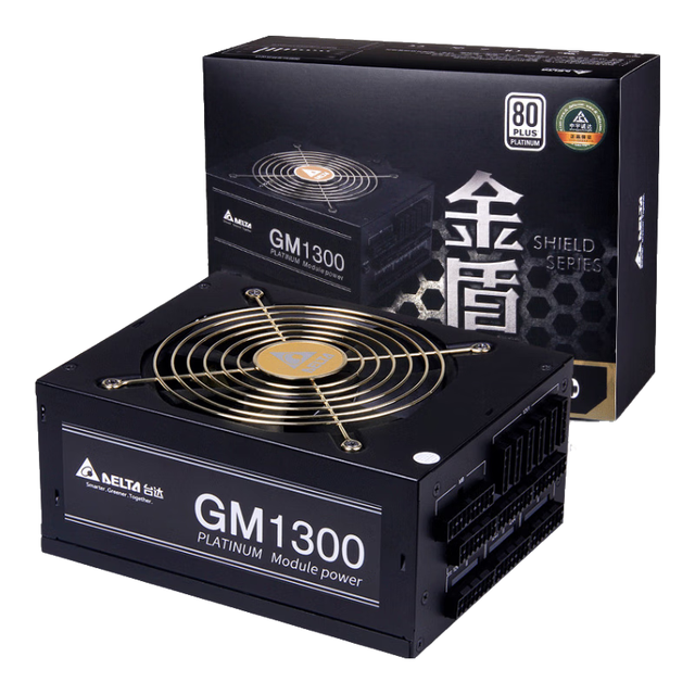 台达 GM1300 白金牌（92%）全模组ATX电源 1300W