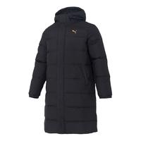 PUMA彪马羽绒服男女2025冬季黑色长款连帽保暖休闲服羽绒外套 黑色/主图款【下单】 190/108A/XXL