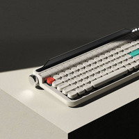 安尚 复古机械键盘蓝牙键盘无线蓝牙有线双模适用于ipad平板电脑笔记本韩国女生可爱办公男款游戏键盘青轴红轴茶轴
