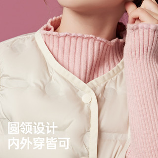  ASK junior 抗菌 儿童羽绒服  米色 160