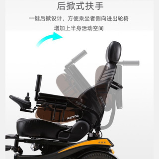 康扬电动轮椅高端可后躺轻便智能全自动铝合金可折叠多功能轮椅代步车 KP-31T电动仰躺+英国PG控制器+续航30公里