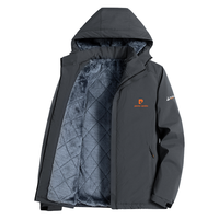 pierre cardin/皮尔·卡丹 防风保暖 男士风衣外套 连帽