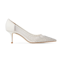 JIMMY CHOO LOVE 水晶饰网眼高跟婚鞋JC