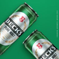 百威啤酒贝克啤酒500ml*12听易拉罐装德国工艺纯麦精酿啤酒听装