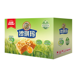 徐福记 整箱沙琪玛2500g蛋黄鸡蛋混合口味糕点点心休闲零食小吃早餐 沙琪玛礼箱装535g