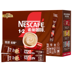 雀巢 Nestle）咖啡1 2速溶咖啡 三合一咖啡粉 醇香 特浓30条共390g