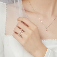 周生生 PT900铂金钻石戒指 PROMESSA如一系列 求婚钻戒 35301R 13圈PT900/钻石19分/F色VS净度