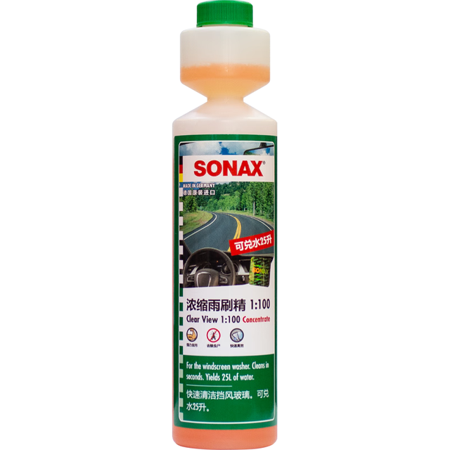 SONAX 德国去油膜虫胶雨刮水 1：100经典清香250ml