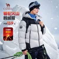 【骆驼 CAMEL火山pro】鹅绒服男女2025700蓬羽绒服冬防风保暖面包服