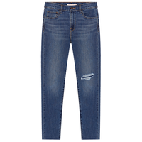 李维斯Levi's721高腰紧身女士破洞牛仔裤子ins高街潮时尚