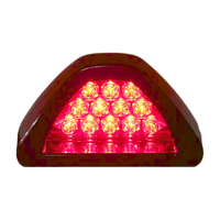 美蒂亚汽车led爆闪领航灯改装f1通用后杠灯摩托车后尾刹车防追尾警示灯 红光（行车常亮+刹车爆闪）