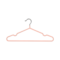 宫薰 浸塑加粗衣架特粗衣架成人衣架浸塑防滑无痕衣撑子晾儿童衣架20个 儿童衣架-白色20个装