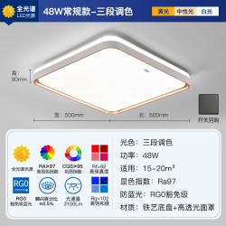 佛山照明 宇汐现代简约灯 吸顶灯 48W 三色