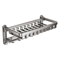 天地鱼 毛巾架免打孔卫生间置物架浴室挂件厕所治中架套装卫浴洗手间收纳