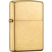 ZIPPO 之宝 防风煤油打火机不含油 204B铜沙子拉丝黄铜 送男女生日礼物