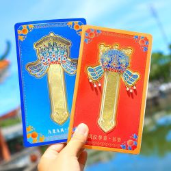 1 高档镂空金属书签北京国博故宫古风创意博物馆纪念品国风文创礼品 十二龙九凤 书签