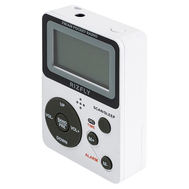 米跃 FM/AM两波段 便携式收音机  白色