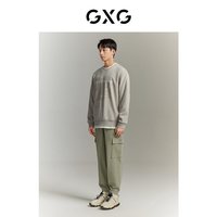 GXG男装 秋季时尚休闲印花宽松圆领卫衣卫衣