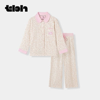 tbh野兽派家居Hello Kitty全棉法兰绒家居服套装秋冬可外穿睡衣女 S