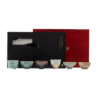 移动端、京东百亿补贴：上新了故宫 了文创 故宫茶杯唐宋雅集茶具礼盒 高端男士男友 主人杯×6