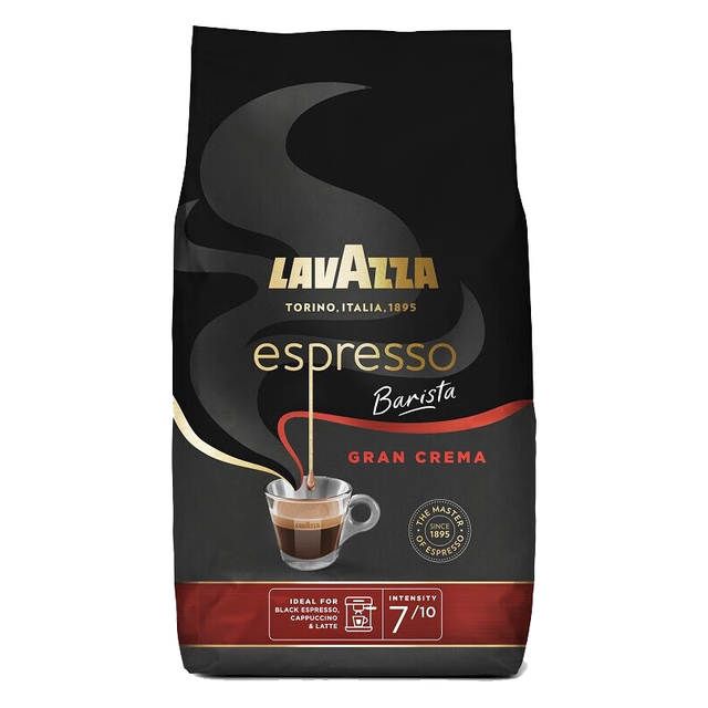 拉瓦萨 GRAN CREMA 意式浓醇型咖啡豆1kg袋装 1000g