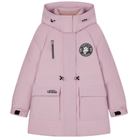 Teenie Weenie 小熊羽绒服女加厚保暖连帽2025年冬季工装风中长款羽绒外套