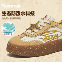 TEENMIX/天美意 玩具总动员联名复古女鞋 黄色绒里 36