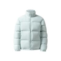 网易严选 2590鲜绒超蓬羽绒服面包服石墨烯保暖轻量无氟三防抗菌防泼水 B款超蓬三防-水苏绿-立领纯色 M