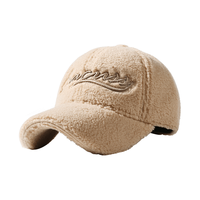 CACUSS帽子女士秋冬季棒球帽大头围显脸小鸭舌帽韩版保暖帽子女 贡米