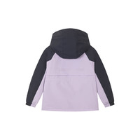 暇步士（Hush Puppies）童装女大童2025秋冬户外舒适风衣外套 云霞紫 120