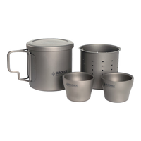 BLACKICE 黑冰 铭钛系列 纯钛茶杯 Z7107 银色 50ml