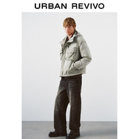  URBAN REVIVO 晕染印花 男士羽绒服  M