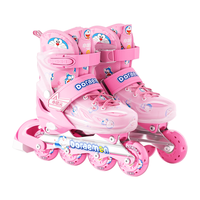 小状元 轮滑鞋儿童溜冰鞋女童全闪旱冰鞋男童PU轮滑冰鞋新年春节 梦想粉(头盔护具+单肩包) S(适合27-32) 防护套装【粉|头盔护具+背包】