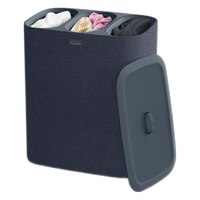 JOSEPH JOSEPH家用三格脏衣收纳分离篮 脏衣篓90升大容量 90升黑色50025