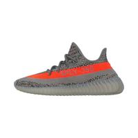 adidas Yeezy Boost 350 V2 运动休闲鞋 防滑耐磨 网布透气 橙色/灰色 45⅓