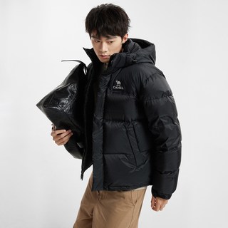 迪丽热巴同款骆驼 CAMEL羽神PRO 男装羽绒服鹅绒加厚保暖面包服短款冬季