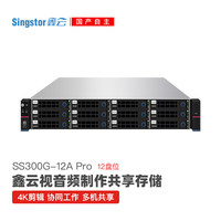 鑫云 SS300G-12A Pro）光纤共享磁盘阵列 视音频制作多机高速网络存储