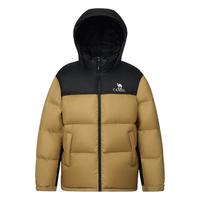 骆驼 CAMEL火山羽绒服男冬季2025加绒加厚保暖防寒短款面包服外套男