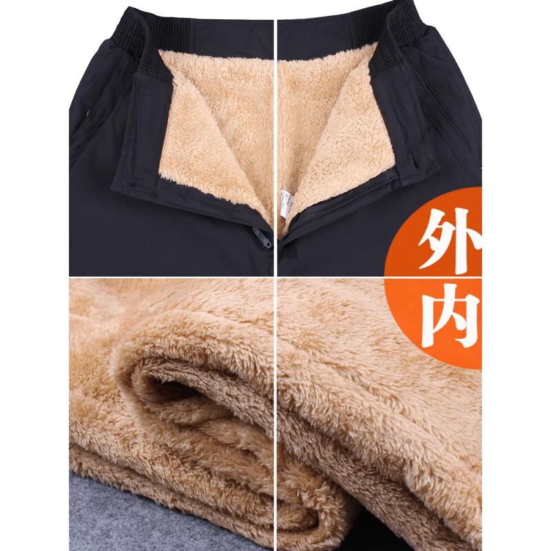 黑蓝色松紧腰（加薄绒）