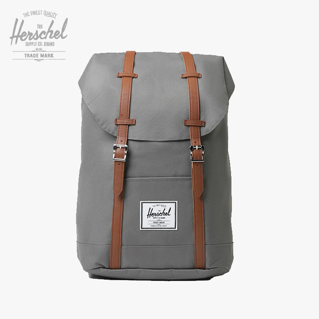 Herschel Supply Retreat 赫行 19L大号双肩包 石像灰（侧边开拉链款）