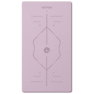 YOTTOY 女子瑜伽垫 薄雾紫 200*100*0.8cm 体位线款